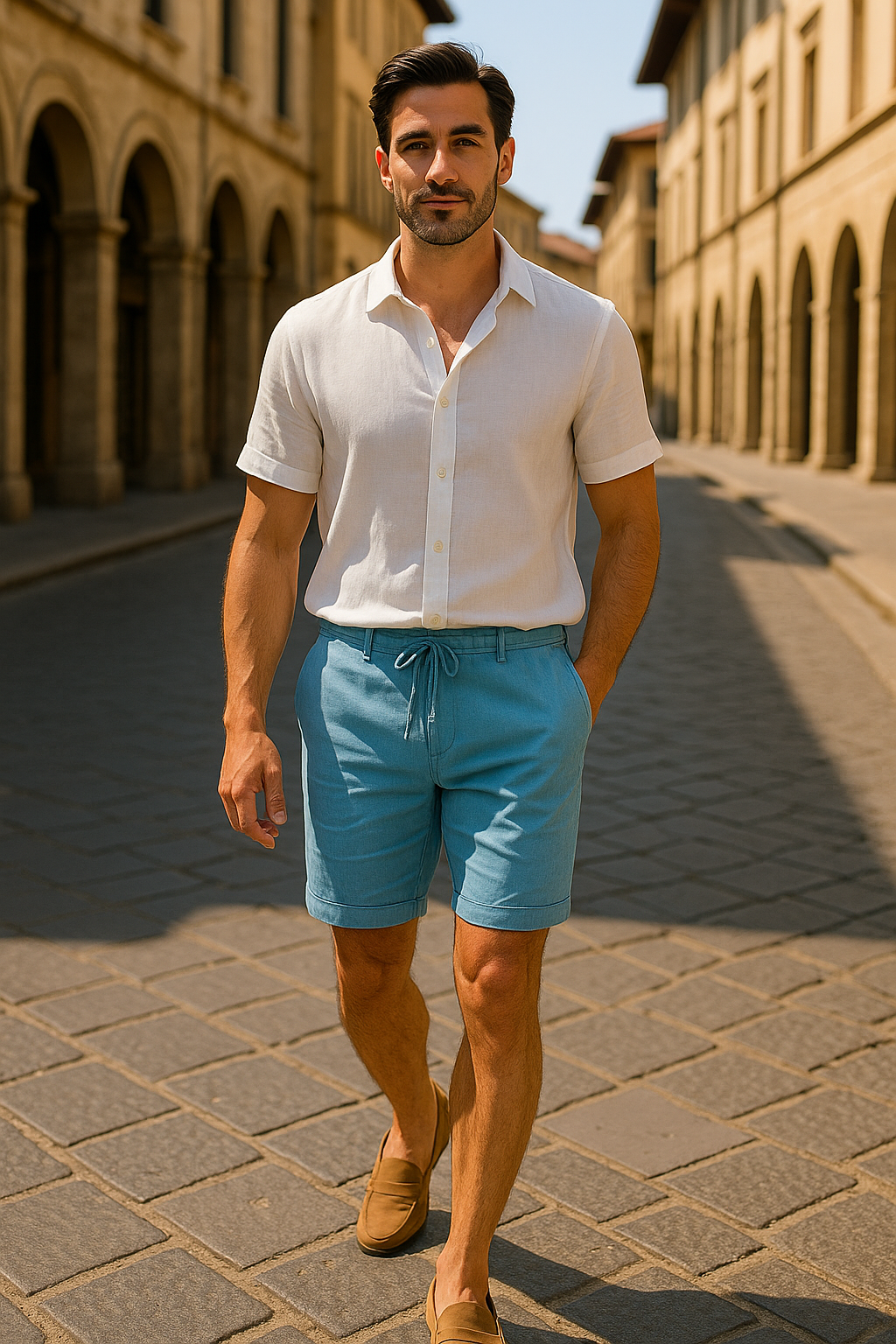 Giuseppe™ | Pantalone in Cotone-Lino