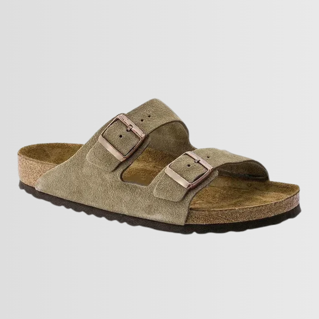 Sofia™ | Sandali in suede con doppia fibbia