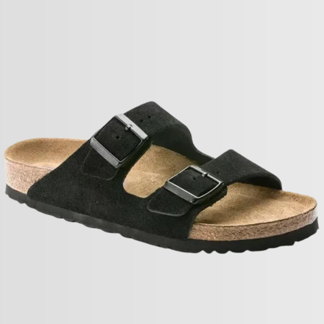 Sofia™ | Sandali in suede con doppia fibbia