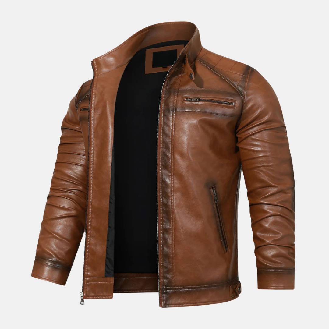 Roadster™ | Giacca in pelle impermeabile