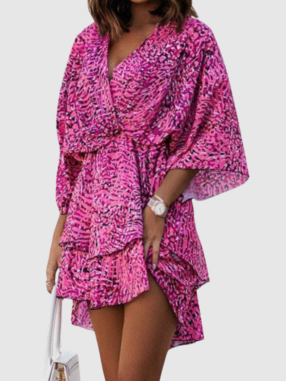 Macy™ | Abito floreale in raso