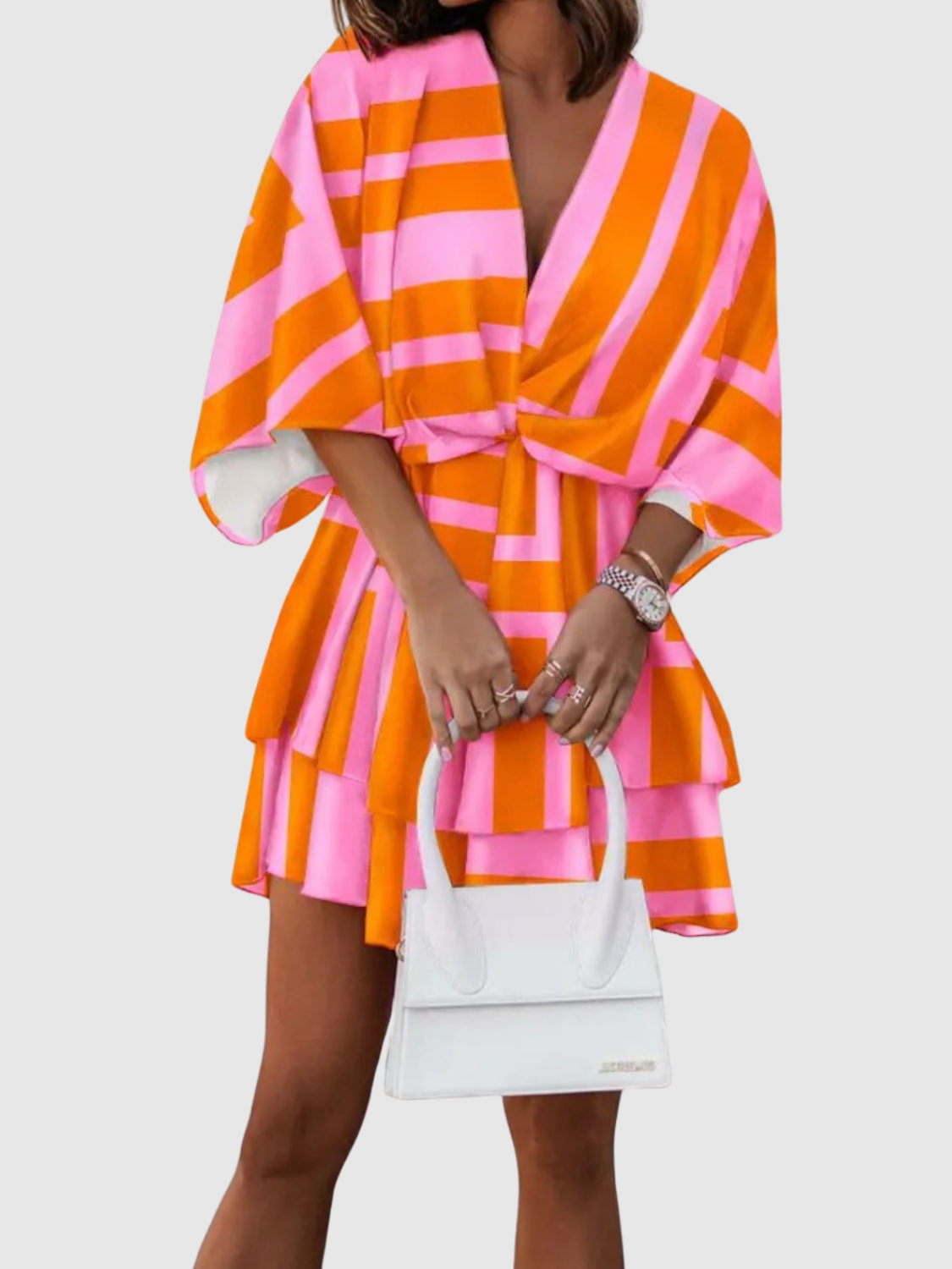 Macy™ | Abito floreale in raso