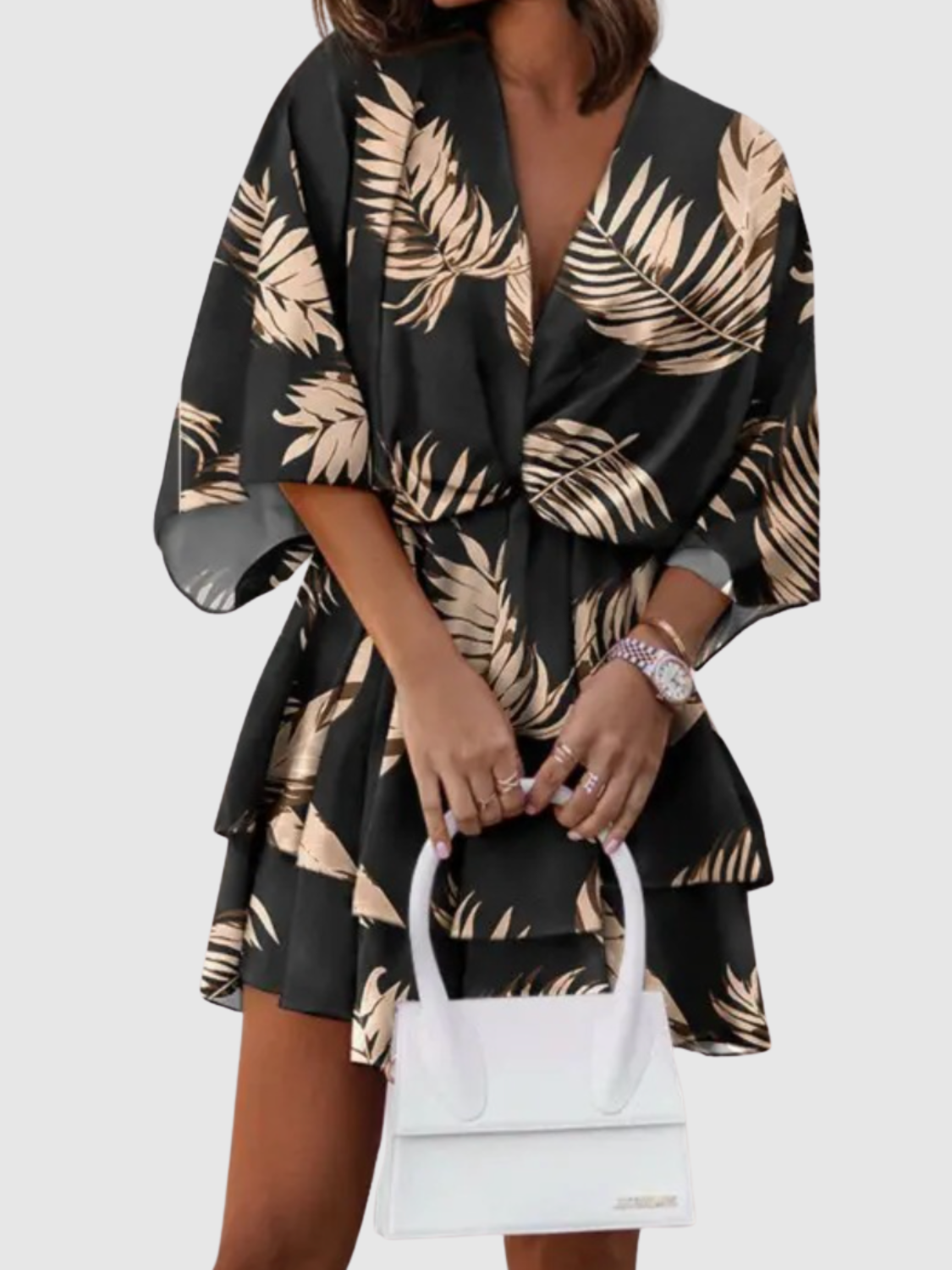 Macy™ | Abito floreale in raso