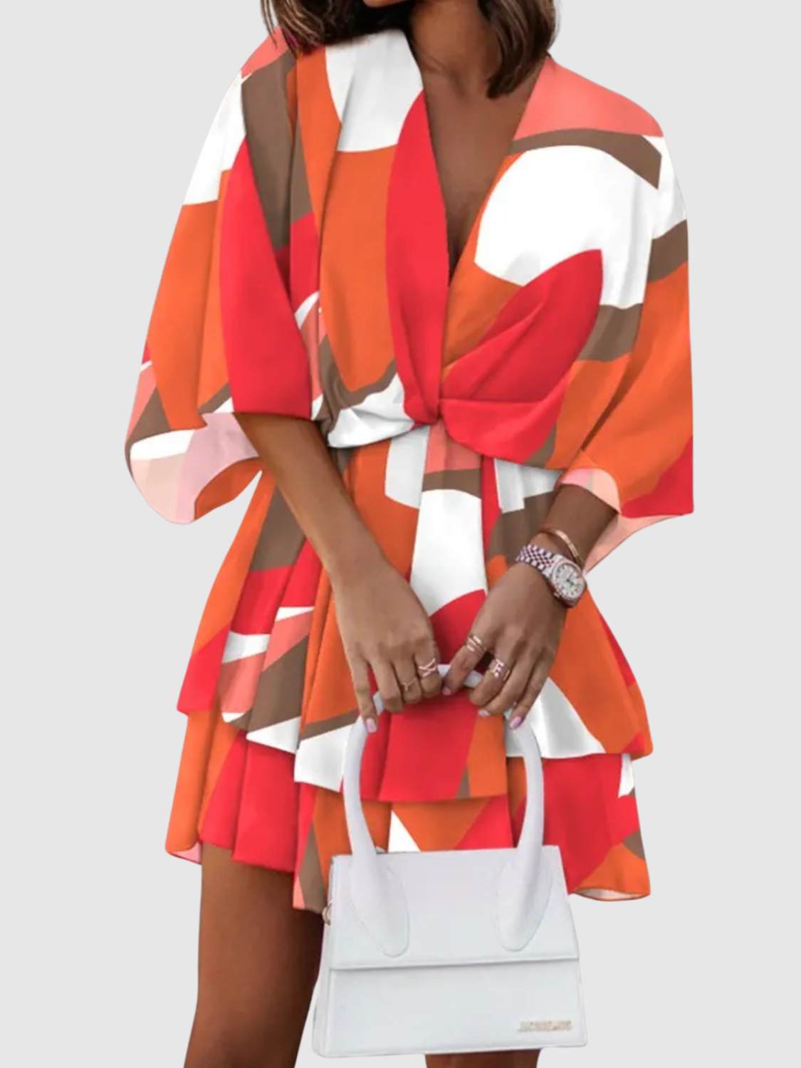 Macy™ | Abito floreale in raso