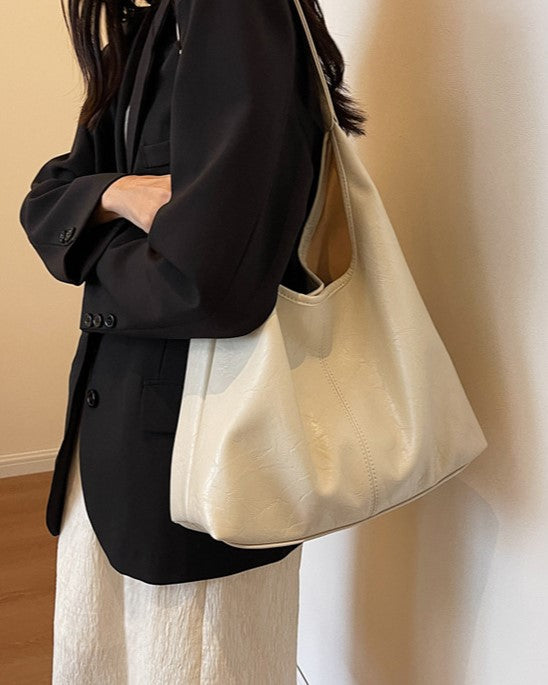 Borsa Hobo in pelle invecchiata