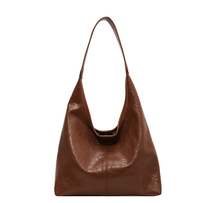 Borsa Hobo in pelle invecchiata