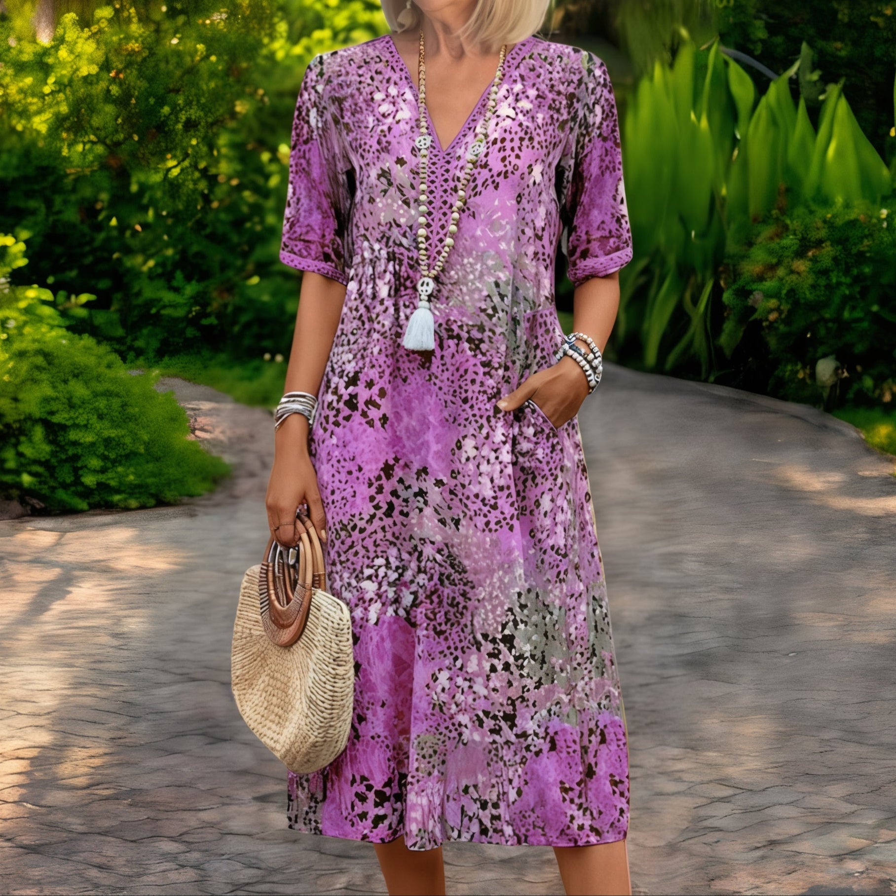 Isla - Vestito Flowy Elegante di Primavera