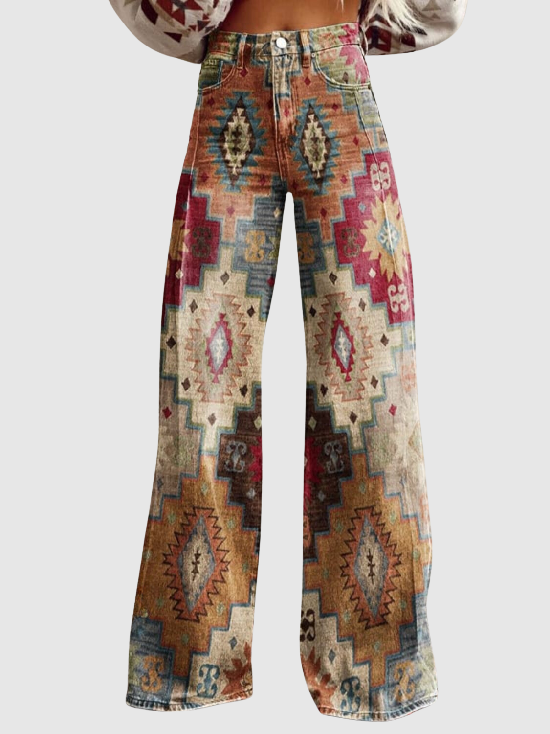 Rosalia™ | Pantaloni vintage a rombi