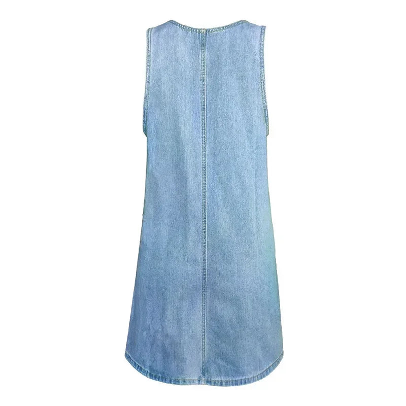 Sofia™ | Vestito in Denim Leggero e Semplice