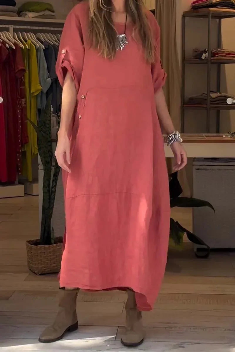 SÉLENA | Vestito Elegante e Casual con Bottoni