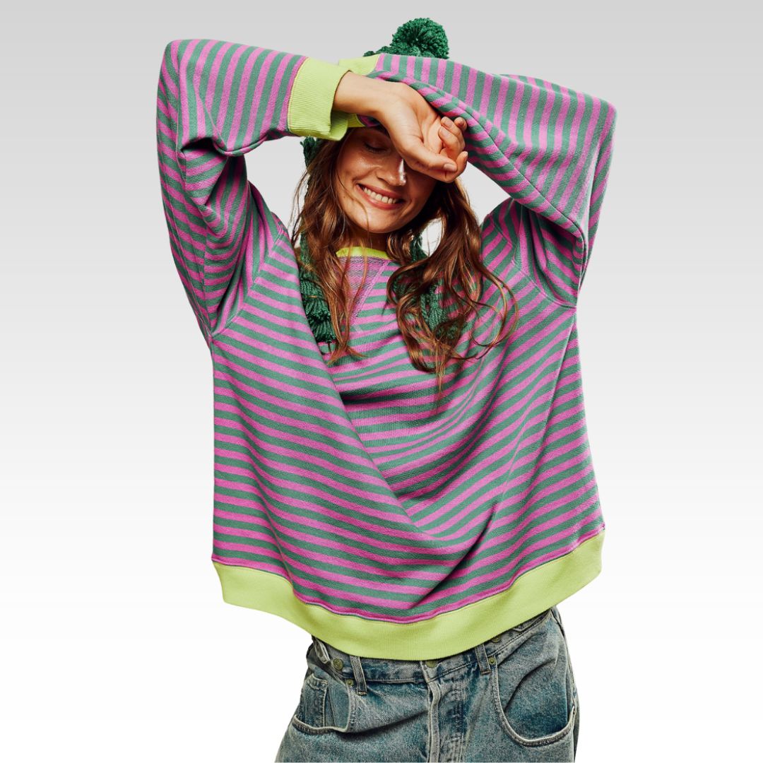 Alessia | Maglione Oversize Striato