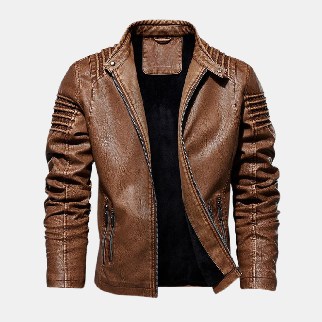 Kingdom™ | Giacca in Pelle a coste