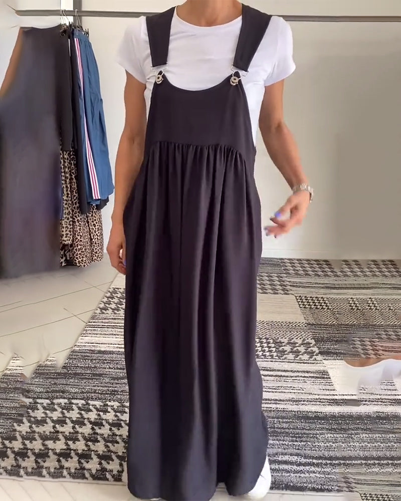 CAMILLE | Vestito Fluido Senza Maniche Casual-Chic