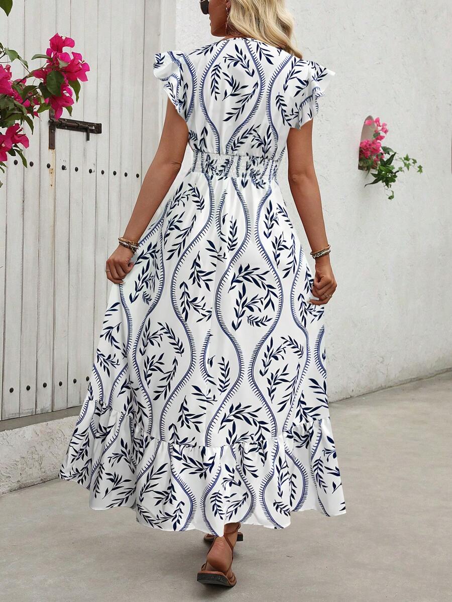 Clara | Abito con Stampa Vintage per uno Stile Estivo Casual