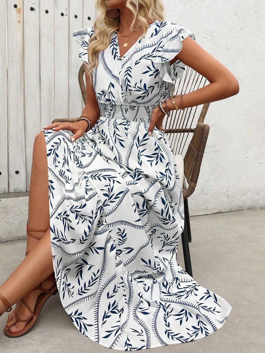 Clara | Abito con Stampa Vintage per uno Stile Estivo Casual