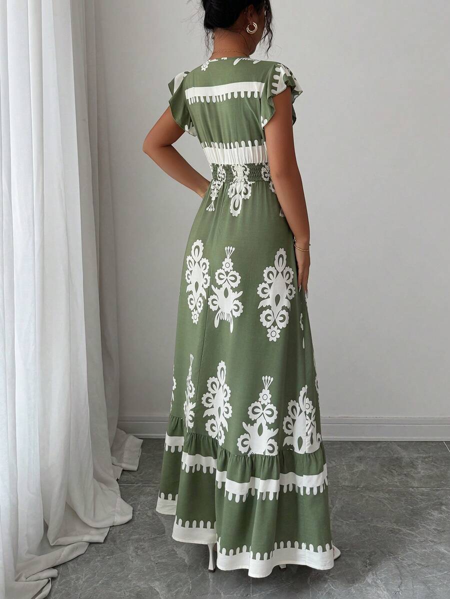 Clara | Abito con Stampa Vintage per uno Stile Estivo Casual