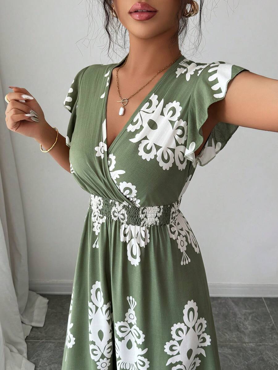 Clara | Abito con Stampa Vintage per uno Stile Estivo Casual