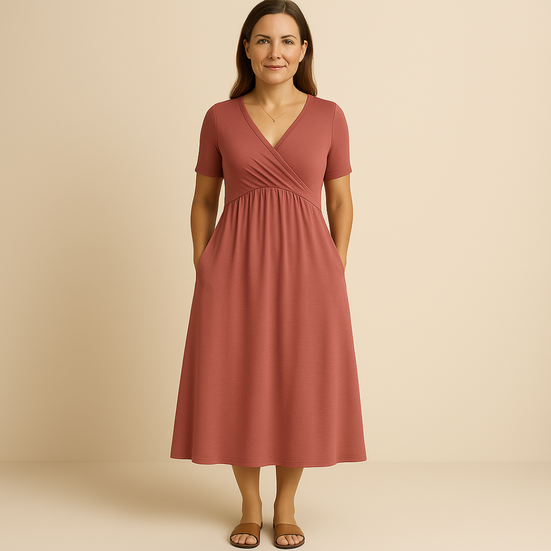 Corazon™ | Abito Midi con Scollatura a V