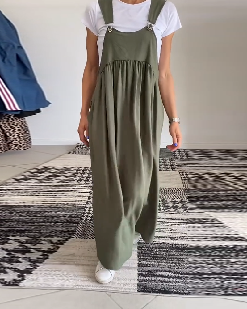 CAMILLE | Vestito Fluido Senza Maniche Casual-Chic