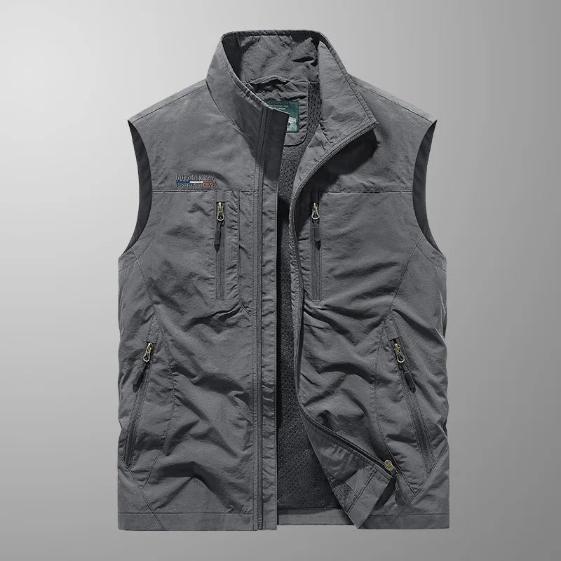 Lorenzo | Gilet cargo traspirante con tasche multiple
