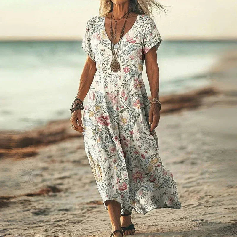 Elsie™ | Abito Lungo Maxy in Stile Batik