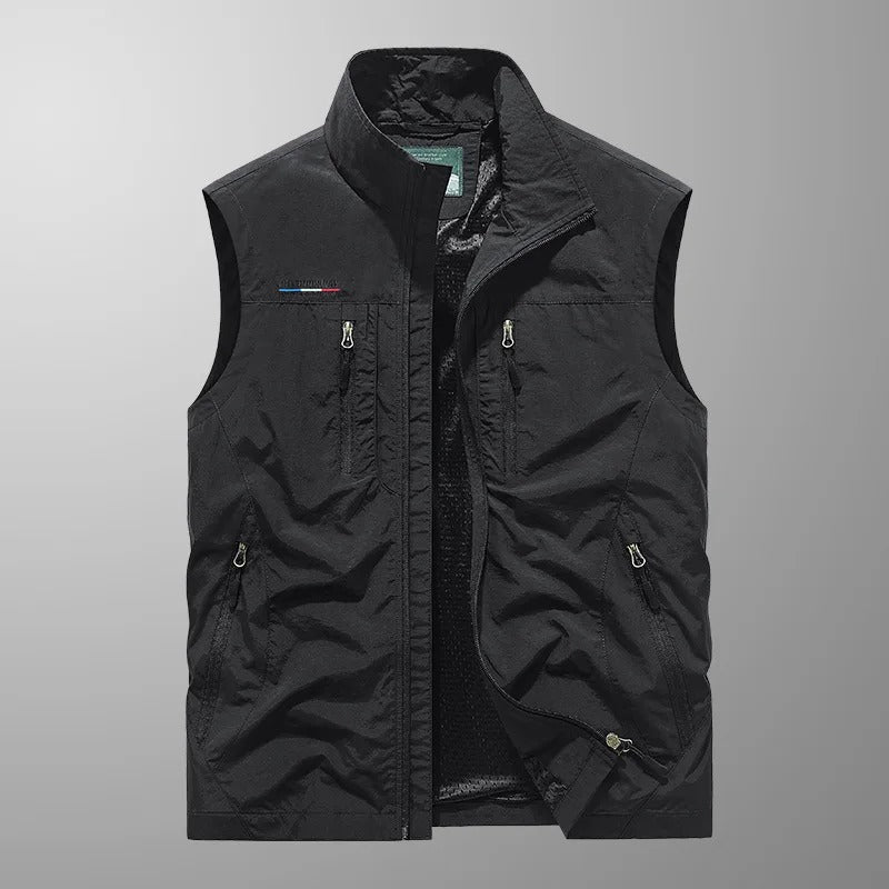 Lorenzo | Gilet cargo traspirante con tasche multiple