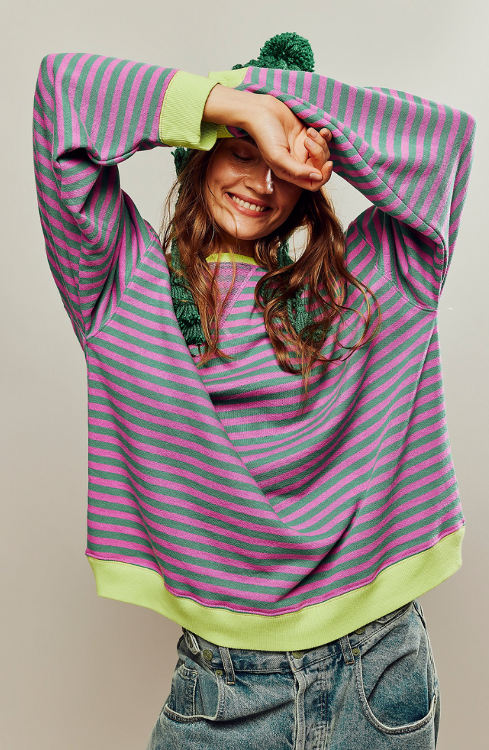 Alessia | Maglione Oversize Striato