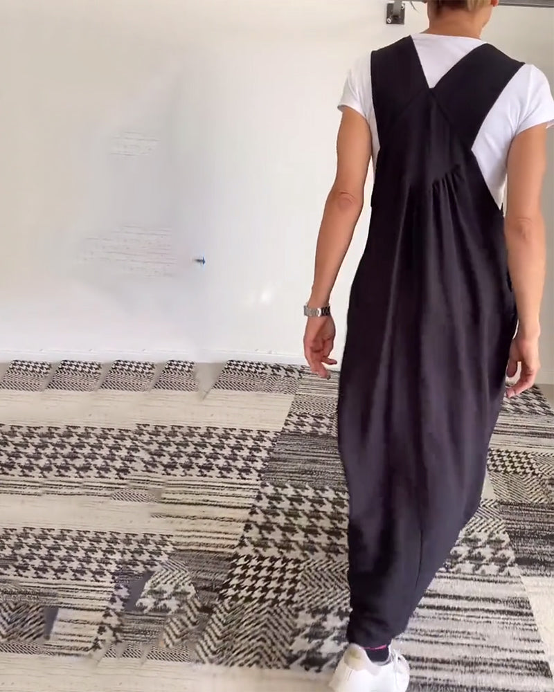 CAMILLE | Vestito Fluido Senza Maniche Casual-Chic