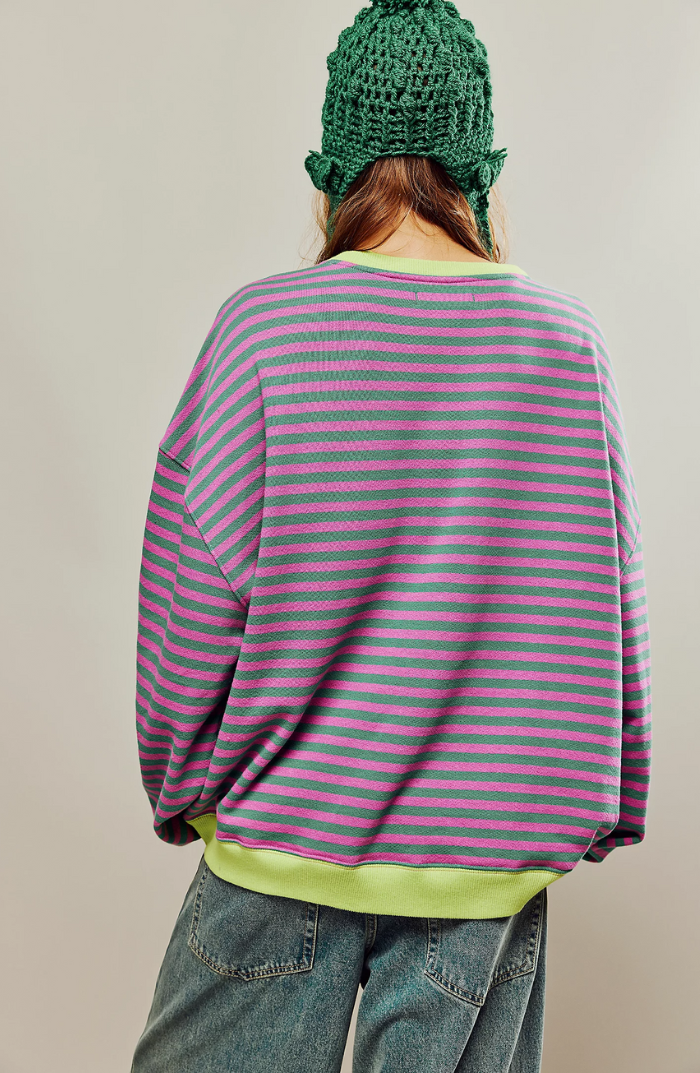 Alessia | Maglione Oversize Striato