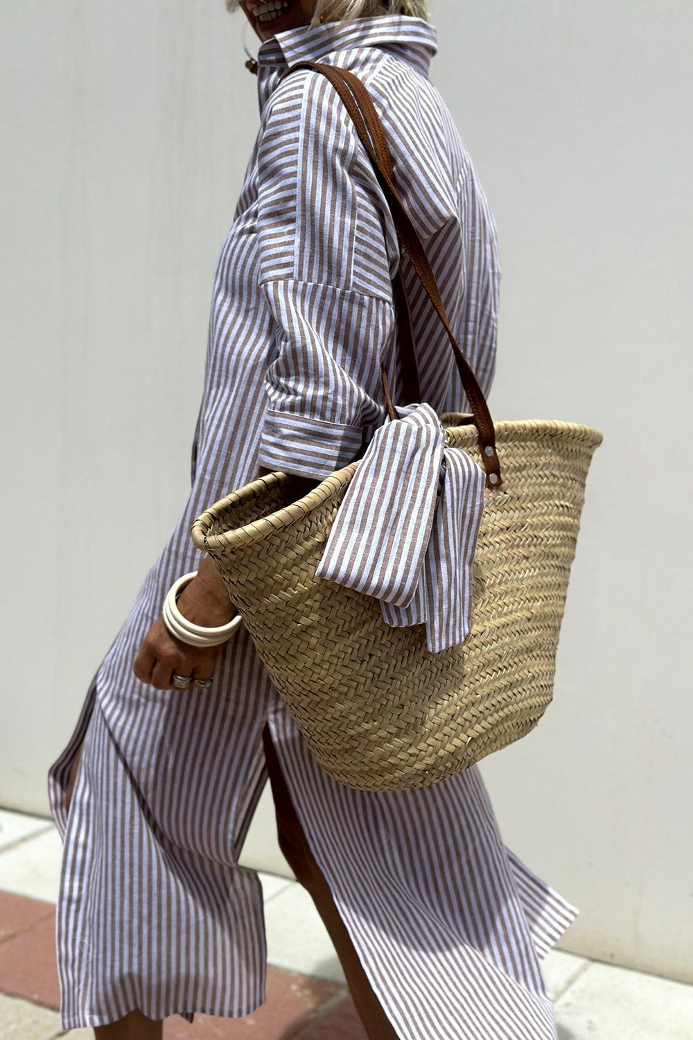 Sophia | Camicia Abito con Righe Intramontabili e Comfort Elegante