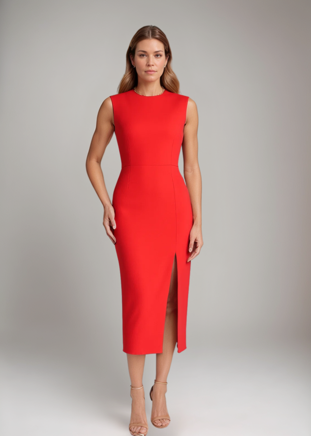 Carolin™ | Elegante Abito Midi Senza Maniche