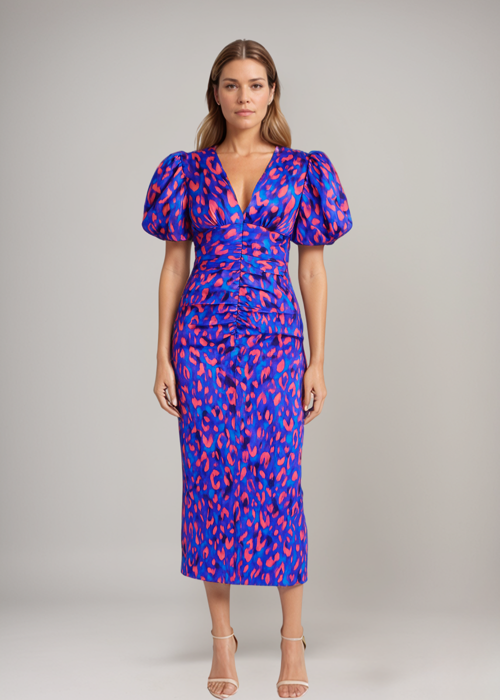 Lily™ | Abito Midi Lucido con Arricciature