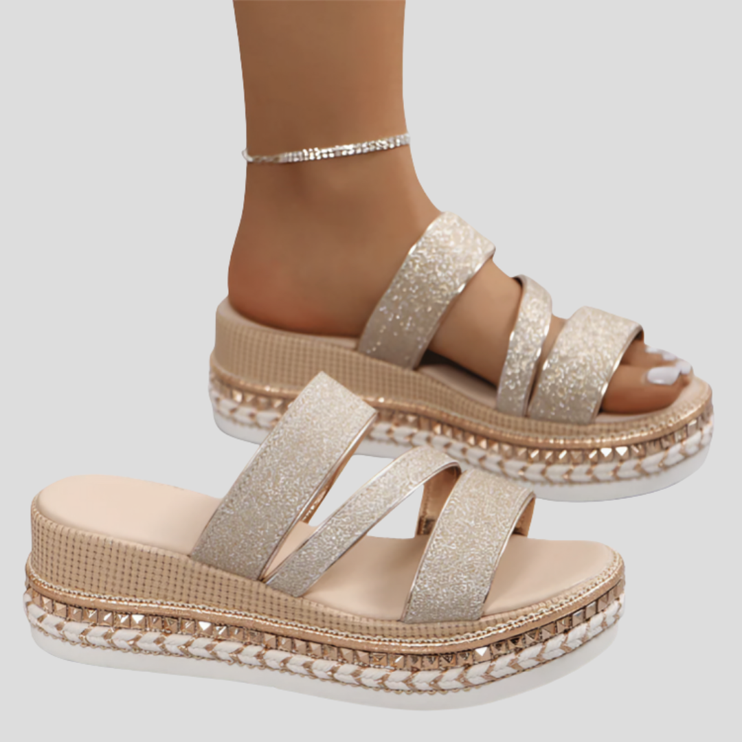 Helga™ | Comode Zeppe in Tessuto Premium