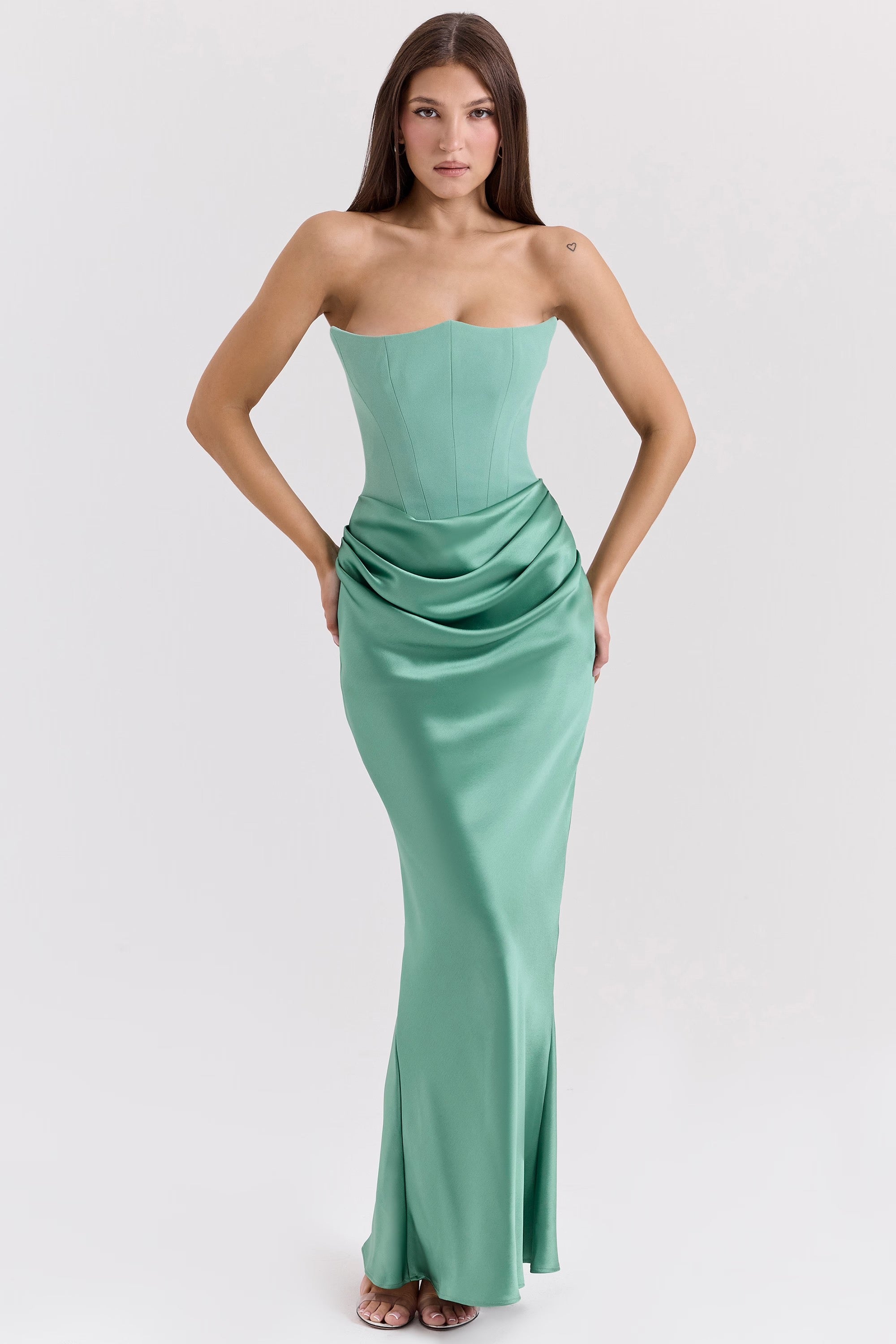 Madison™ | Abito in Satin con Silhouette a Forma di Clessidra