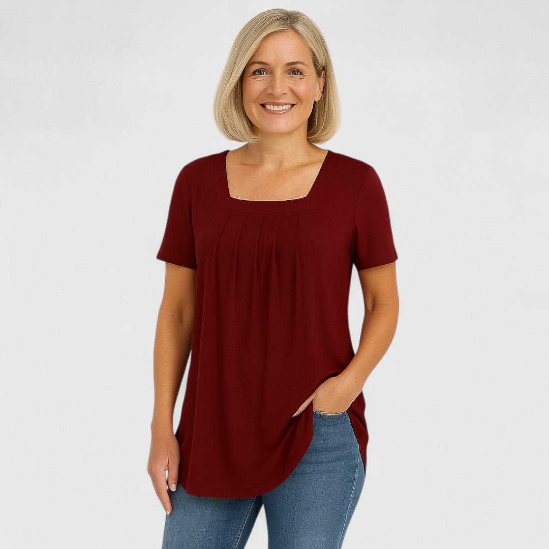Livia™ | La T-shirt morbida che valorizza con eleganza