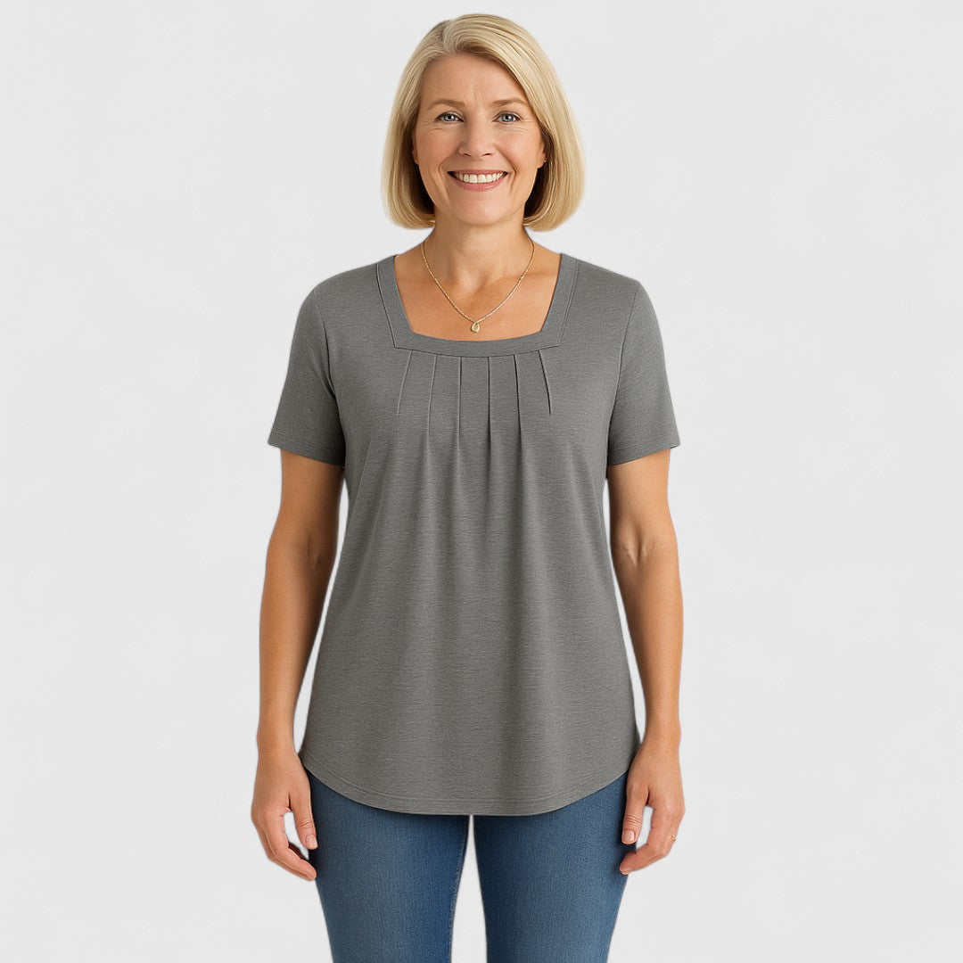 Livia™ | La T-shirt morbida che valorizza con eleganza