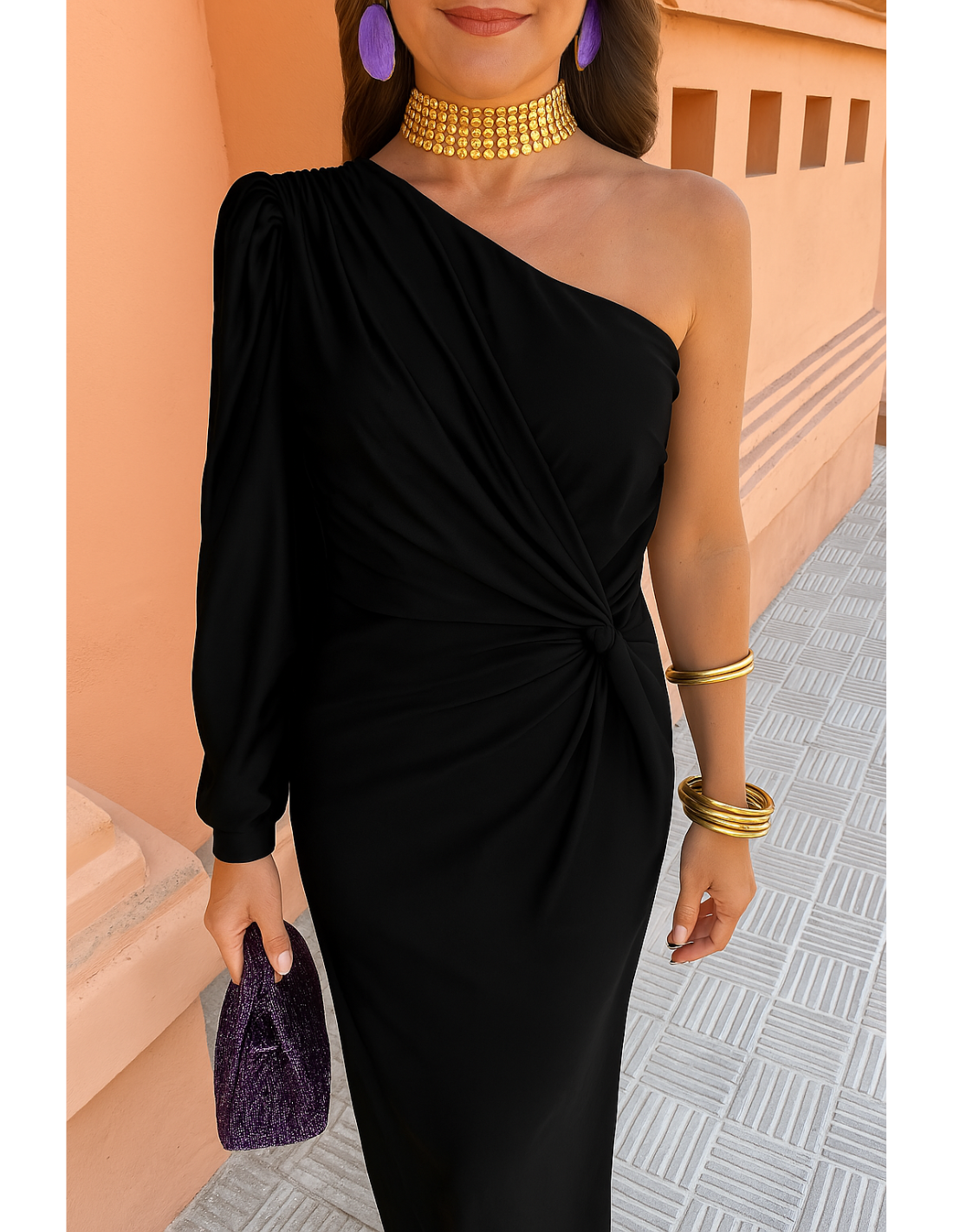 Alaysia™ | Elegante Vestito Nero Estivo