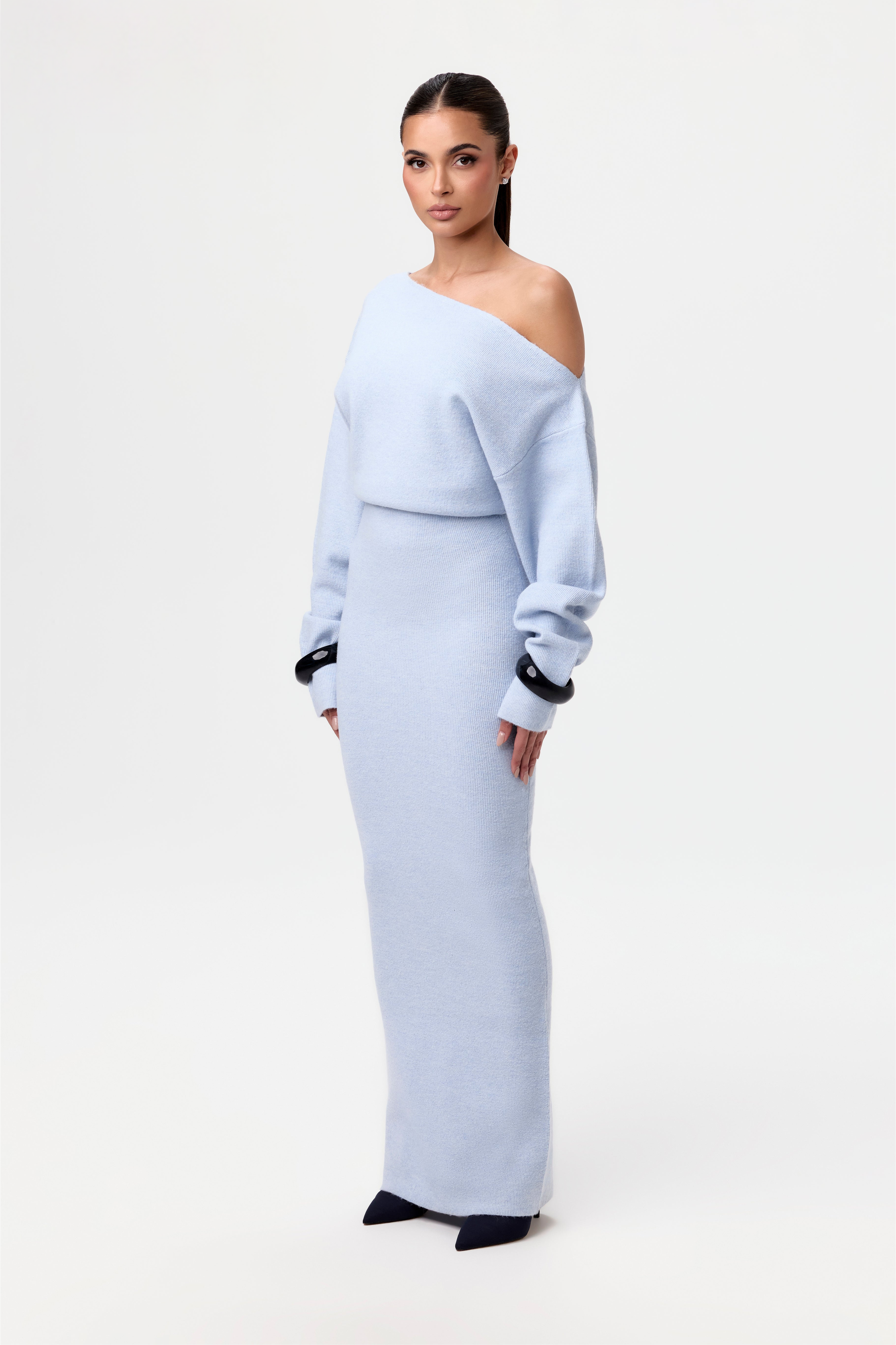 Rosalie™ | Abito Maxi Senza Spalline In Maglia