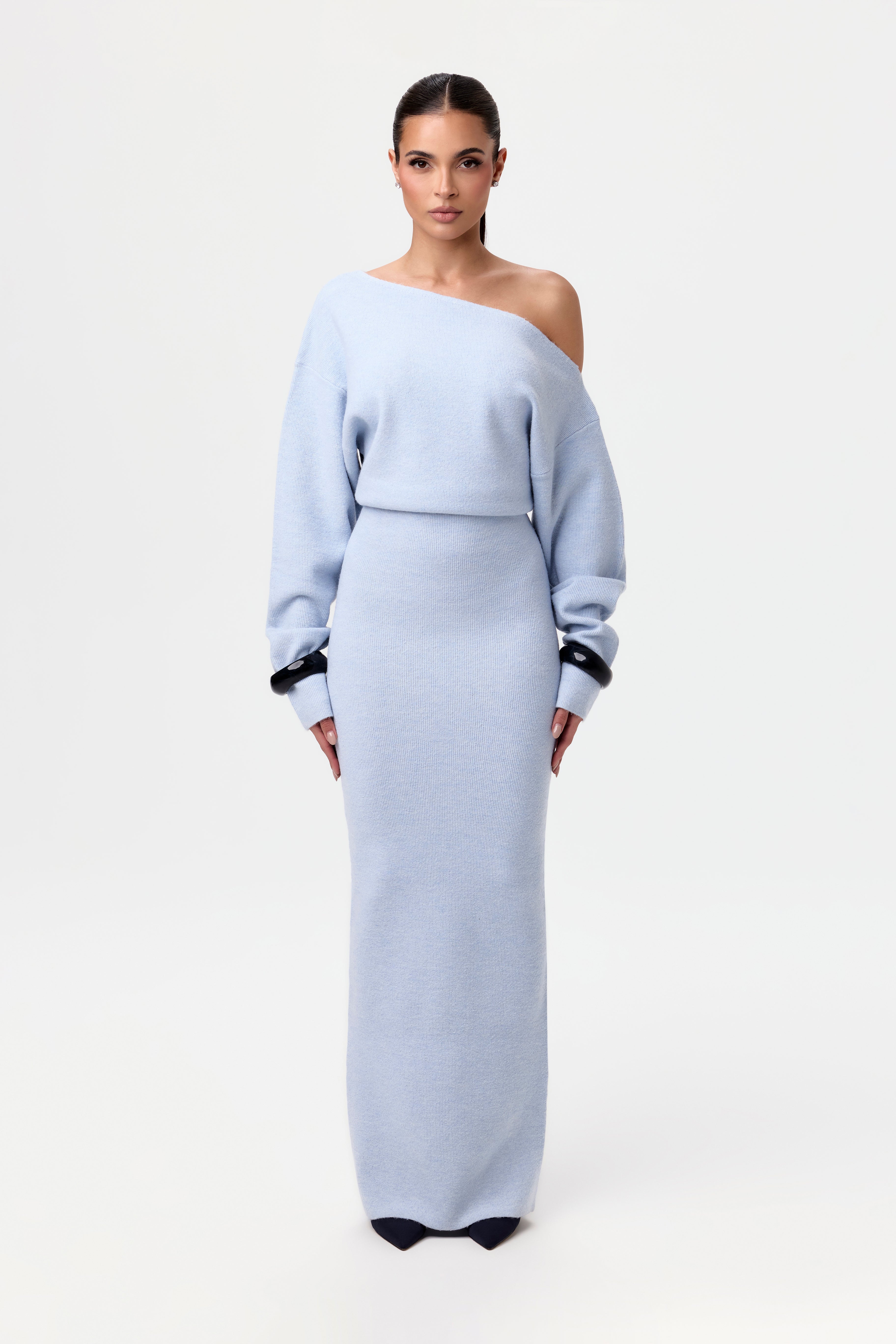 Rosalie™ | Abito Maxi Senza Spalline In Maglia
