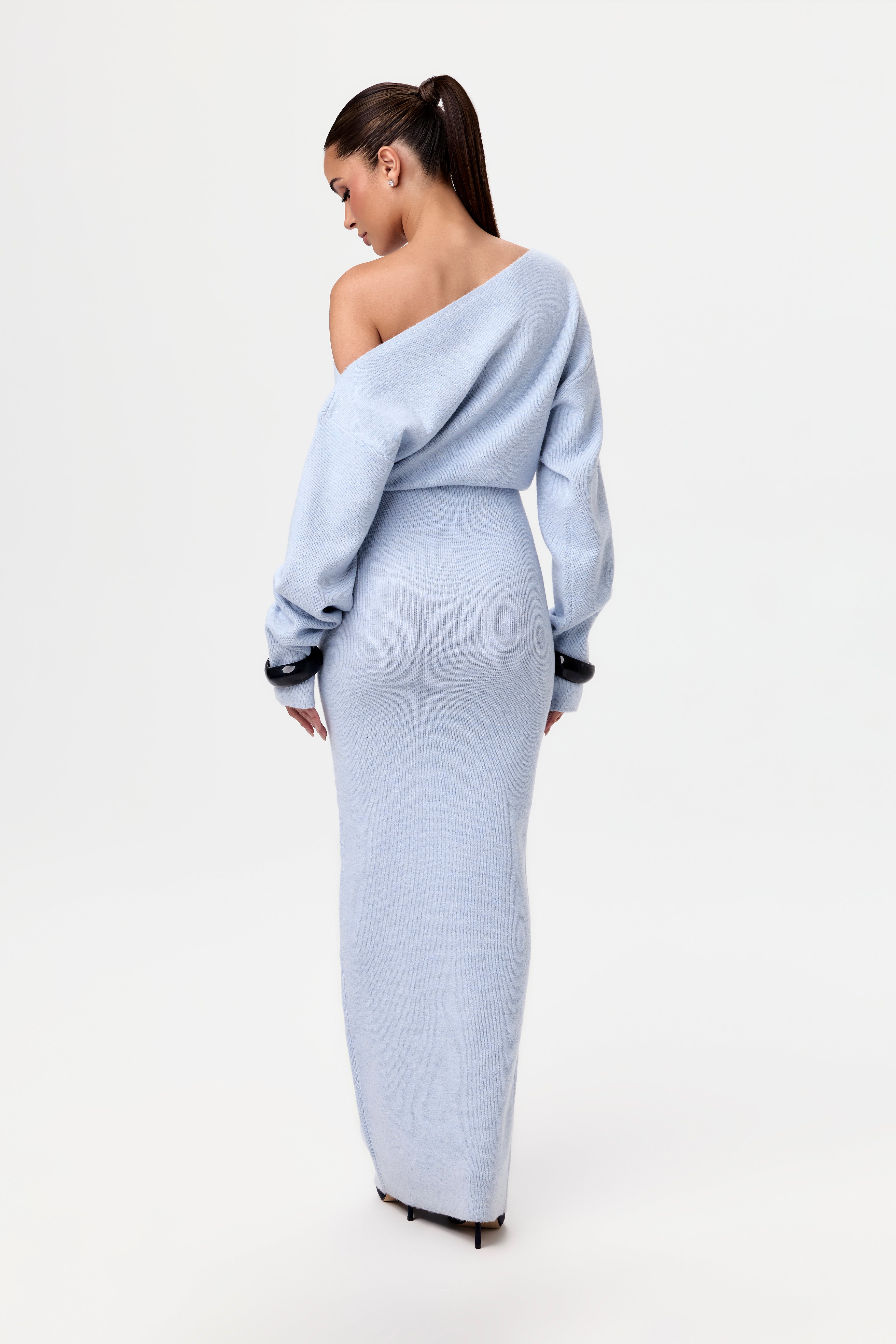 Rosalie™ | Abito Maxi Senza Spalline In Maglia