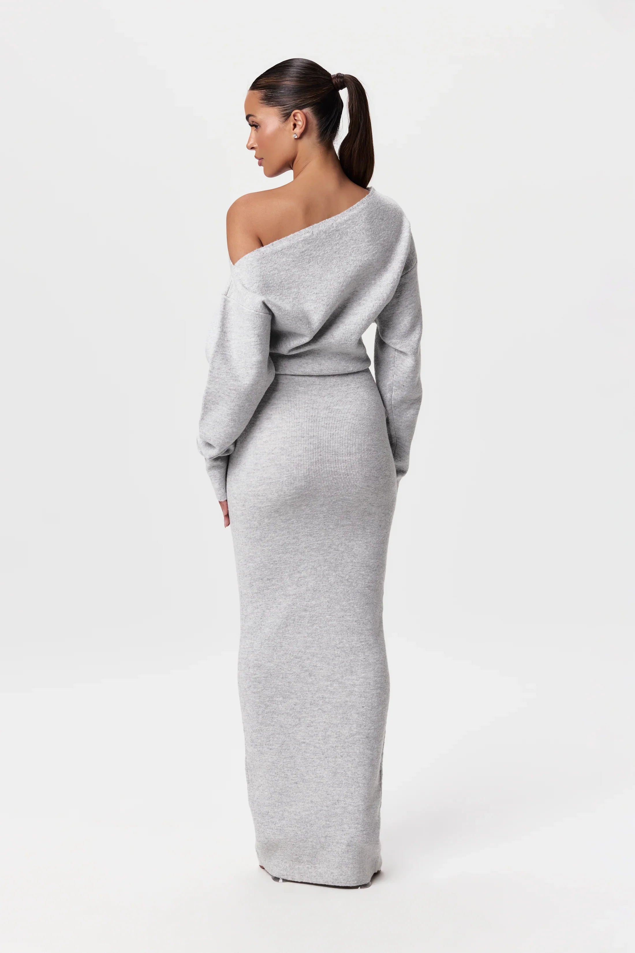 Rosalie™ | Abito Maxi Senza Spalline In Maglia