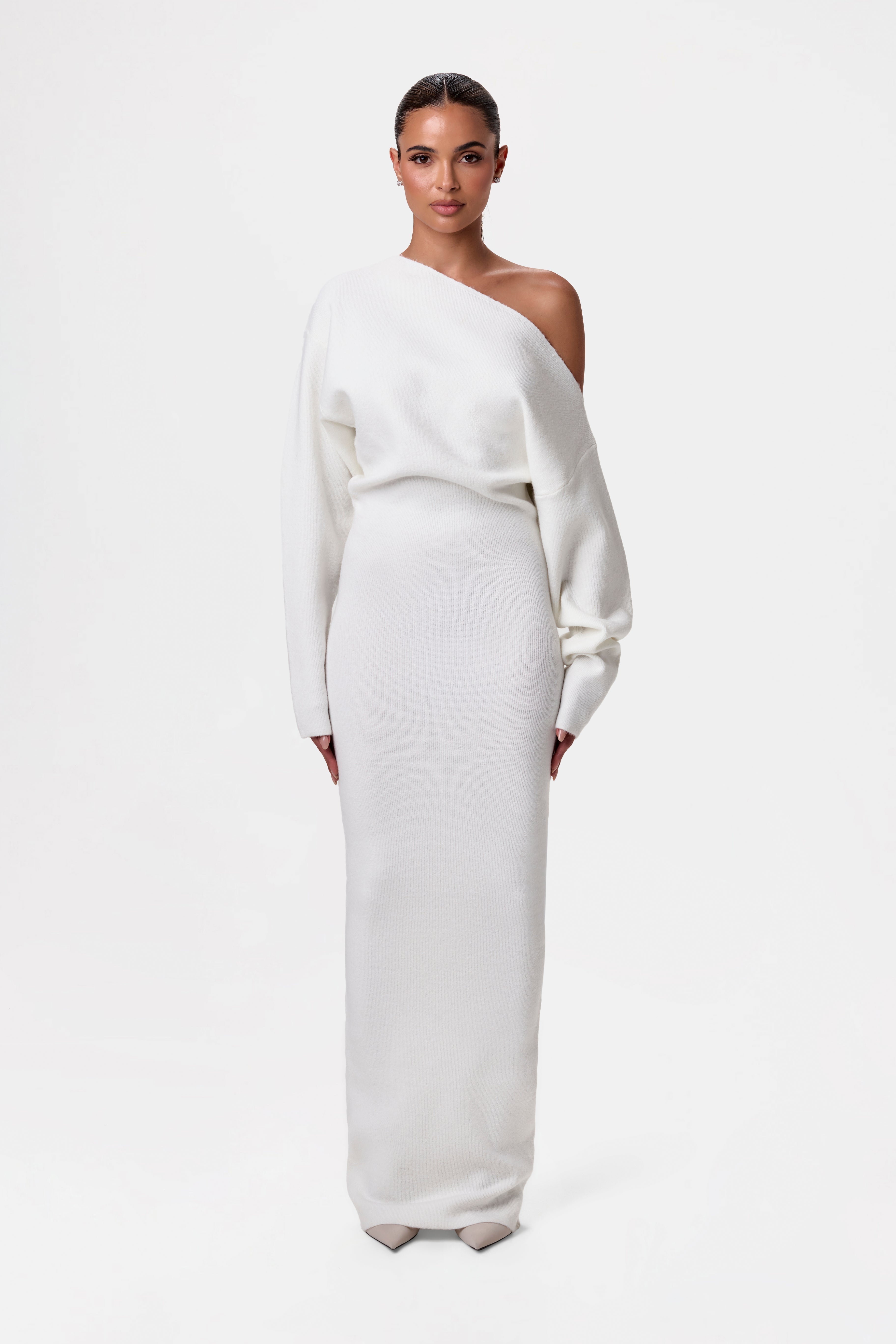 Rosalie™ | Abito Maxi Senza Spalline In Maglia