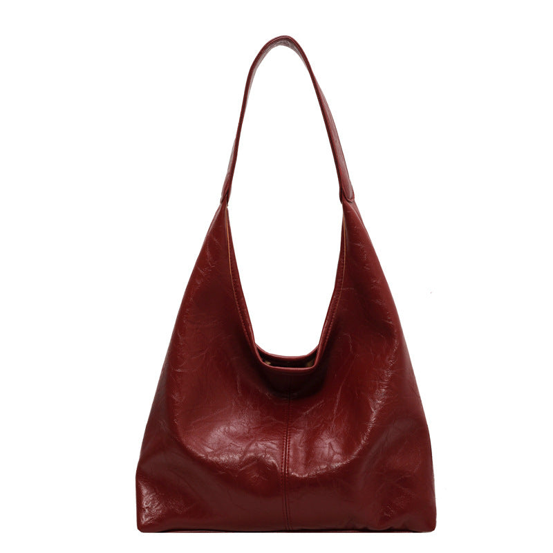 Borsa Hobo in pelle invecchiata