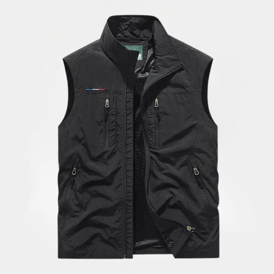 Lorenzo | Gilet cargo traspirante con tasche multiple