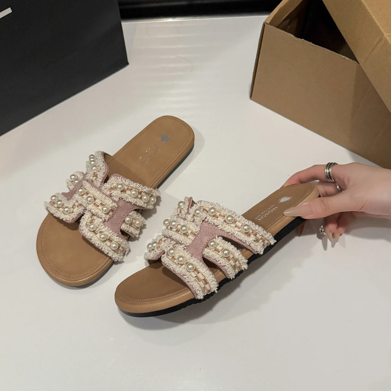 Beatrice™ | Sandali con perle