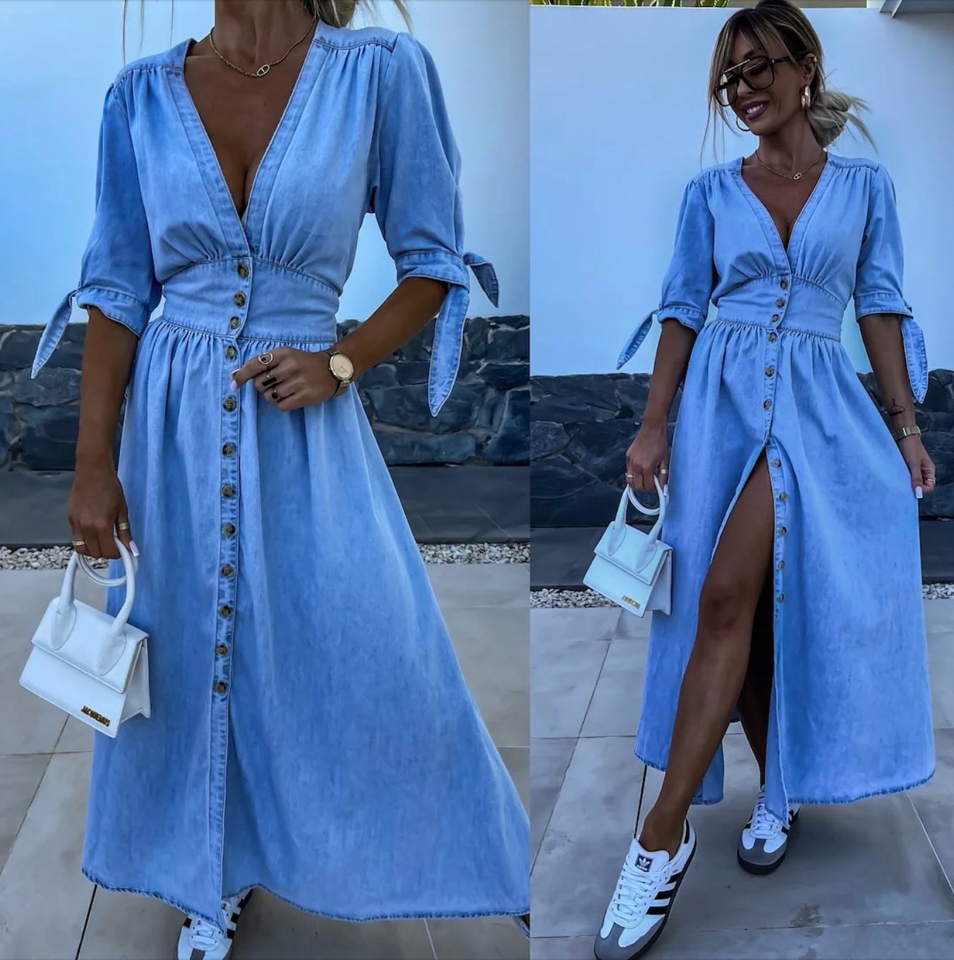 Luise™ | Abito in Denim Luminescente