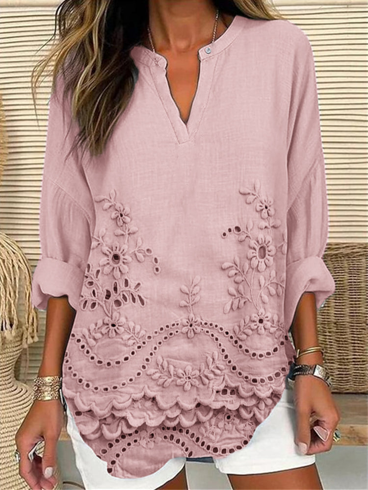 Valona™ | Elegante Blusa a Motivi