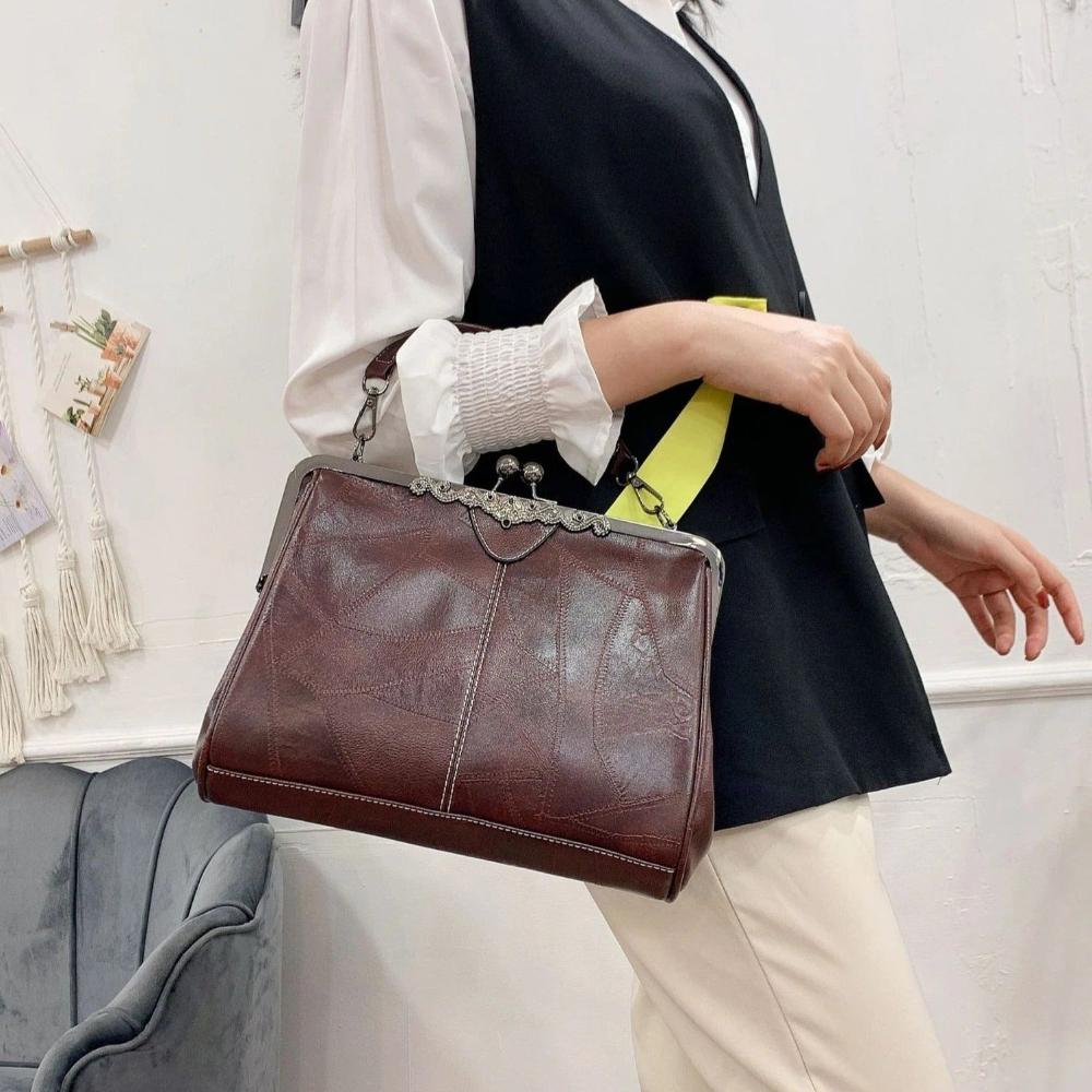 Mila | Borsa a tracolla vintage con chiusura a pattina