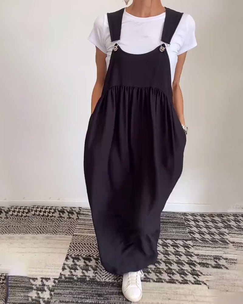 CAMILLE | Vestito Fluido Senza Maniche Casual-Chic