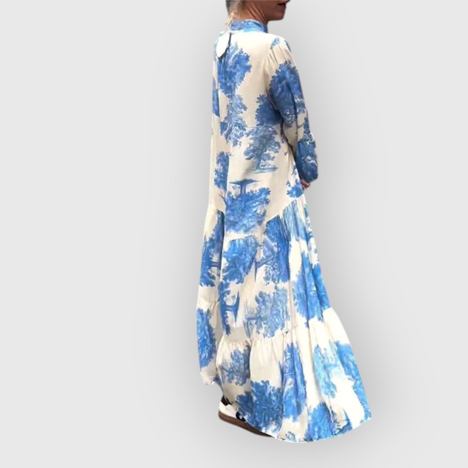 Mirone | Abito Maxi Floreale con Caduta Elegante